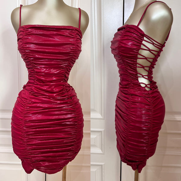 Iris Dress -red