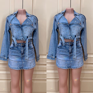 Arely Rhinestone skort