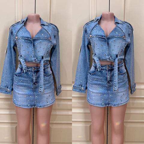 Arely Rhinestone skort