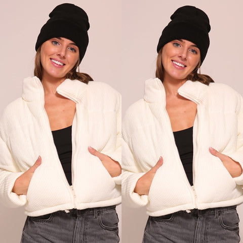 Eliana Puffer Jacket- ivory