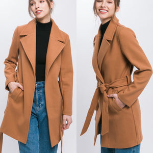 Thalia Trench Coat- Camel